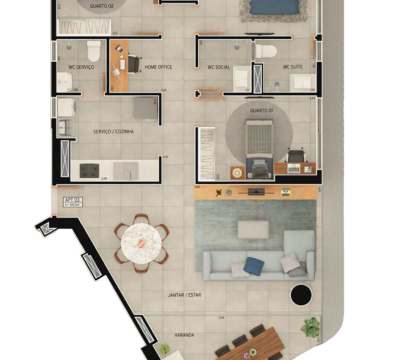 PLANTA APTO 105,12m²